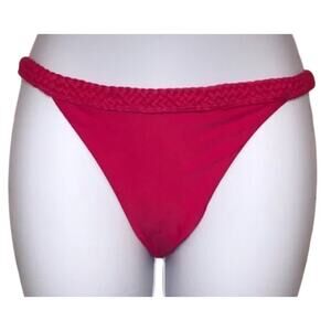 Cami and Jax Women's Bikini Bottom Hot Pink Braided  Size Large NWOT